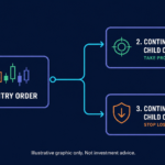 OTOCO flowchart showing parent fill triggering protective child orders