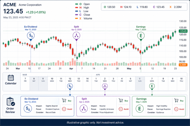 Dividends, Splits, and Corporate Actions: Keep Exits Aligned